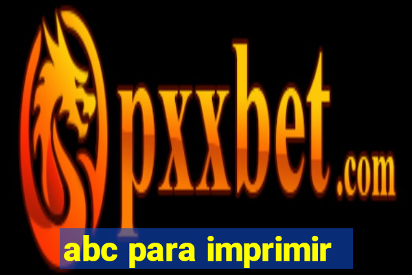 abc para imprimir